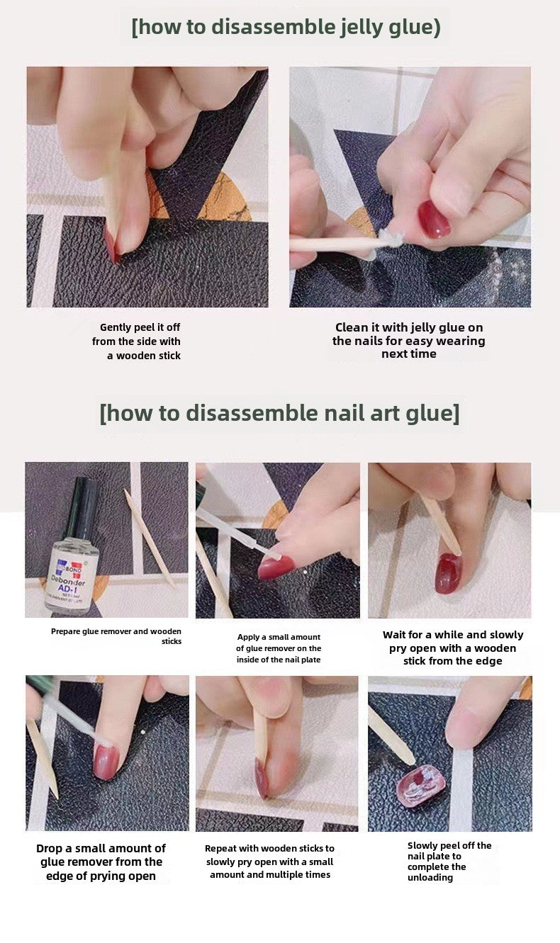 100% Handmade High-end Nail Art and Wearing Armor Press on Nails Carton