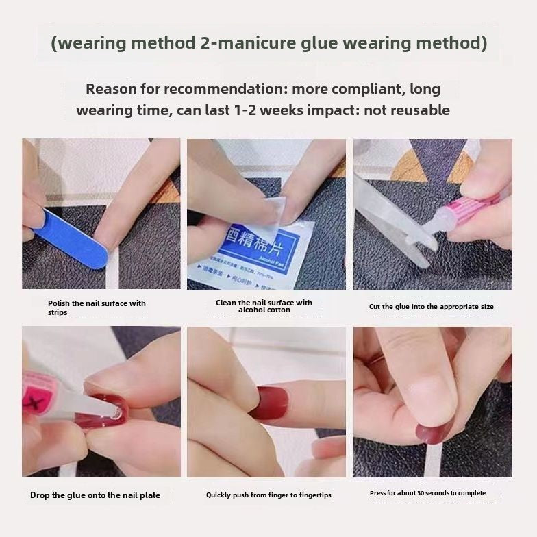 100% Handmade High-end Nail Art and Wearing Armor Press on Nails Carton