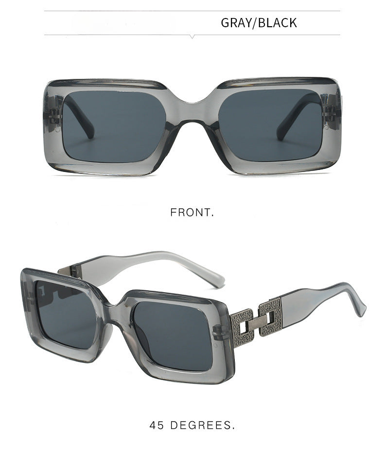 Gafas de sol con montura rectangular para mujer