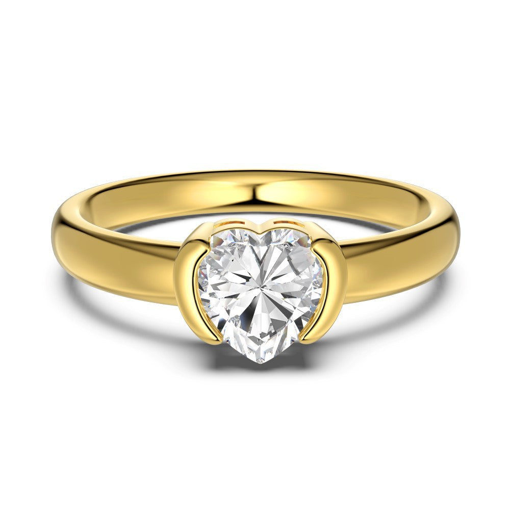 S925 Sterling Silver Ring with Female Design Sense, Super Sparkling Geometric Ice Flower Cut Zircon Ring