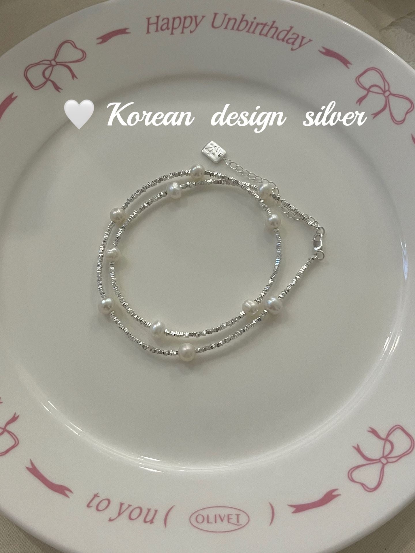 S925 Sterling Silver Pearl Shattered Silver Patchwork Necklace for Women To Wear in Layers