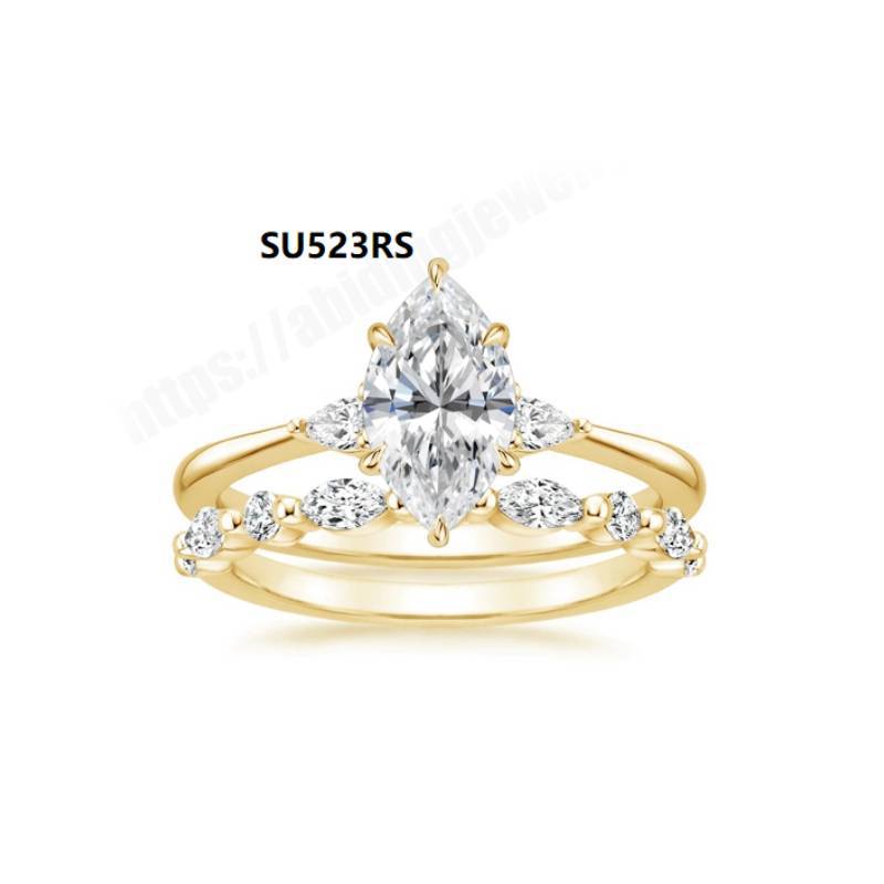 Light Luxury Layered Ring for Women, 925 Sterling Silver with Moissanite 1 Carat Wedding Ring with Certificate