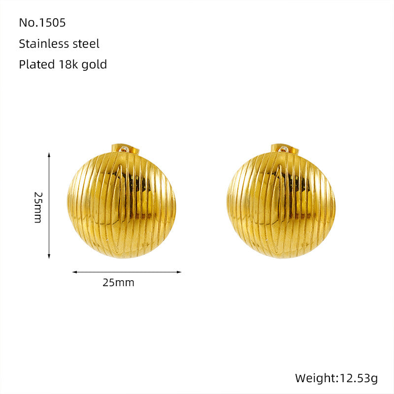 Pendientes geométricos minimalistas y de moda para mujer, diseño versátil y elegante, pendientes de acero inoxidable