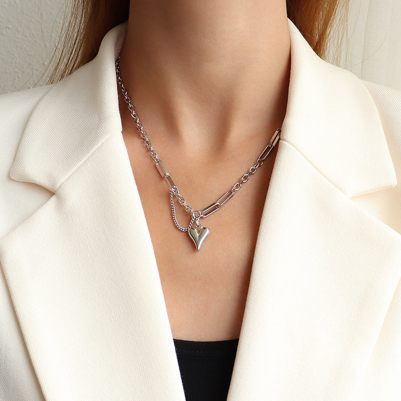 Tassel Love Necklace Titanium Steel 18k Gold Love Bracelet Necklace