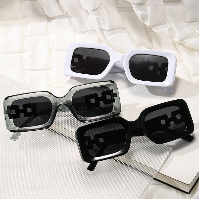 Gafas de sol con montura rectangular para mujer