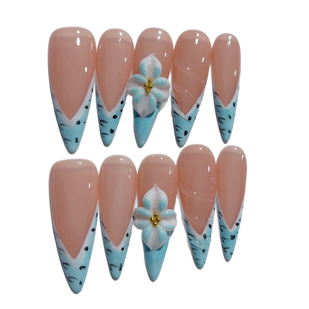 D467 Spicy Girl Almond Armor 3D 3D Carved Powder Blusher Armor Sweet and Pure, Hand Made