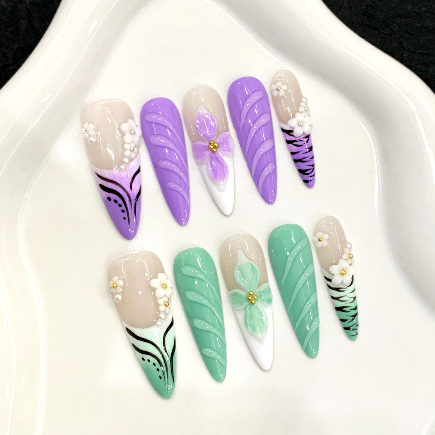 【Partial Collection 】 High-end Pure Handmade Wearable Armor Press On Nails
