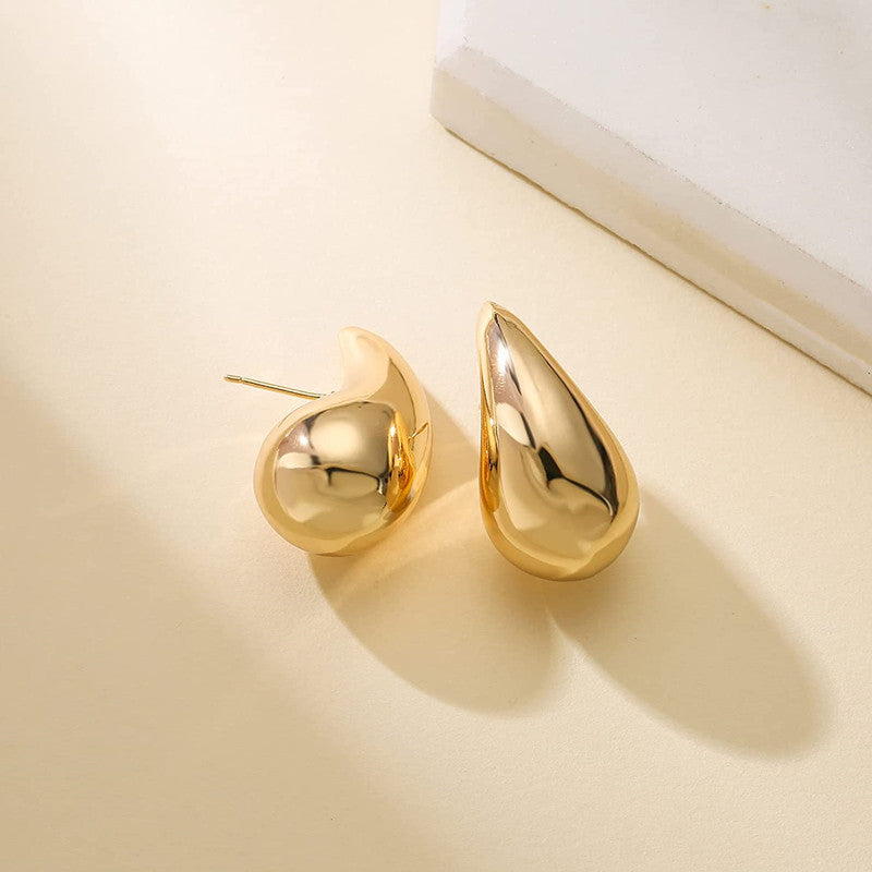 Pendientes de gota de agua de acero inoxidable de moda con formas geométricas y pendientes personalizados, con accesorios simples y minimalistas