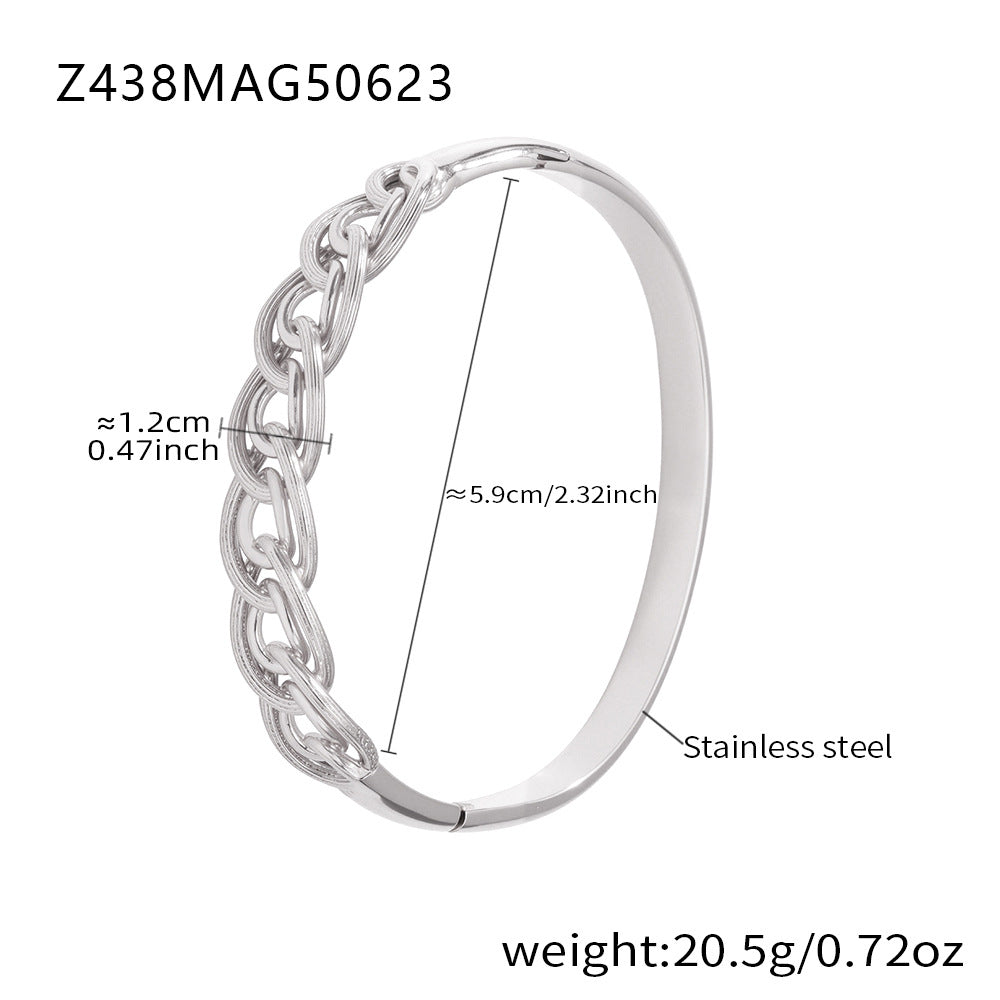 Stainless Steel Zircon Bracelet Titanium Steel Bracelet