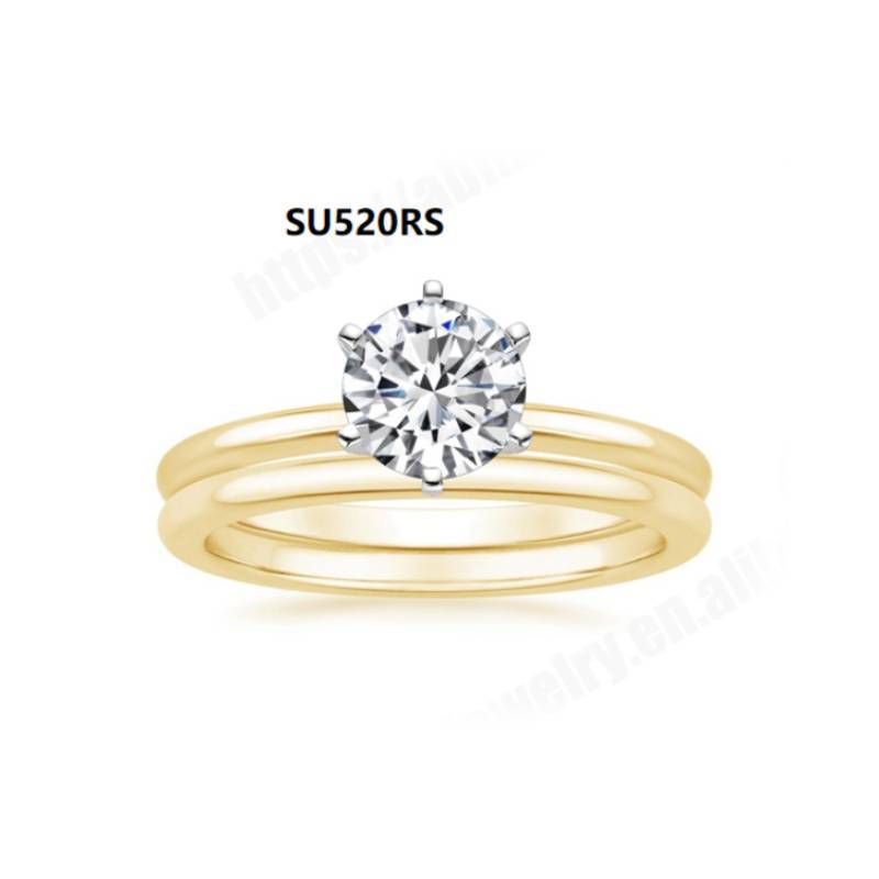 Light Luxury Layered Ring for Women, 925 Sterling Silver with Moissanite 1 Carat Wedding Ring with Certificate