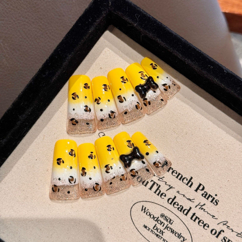 European and American Style Exaggerated Niche Abstract Heavy Industry Carved Handmade Nail Art