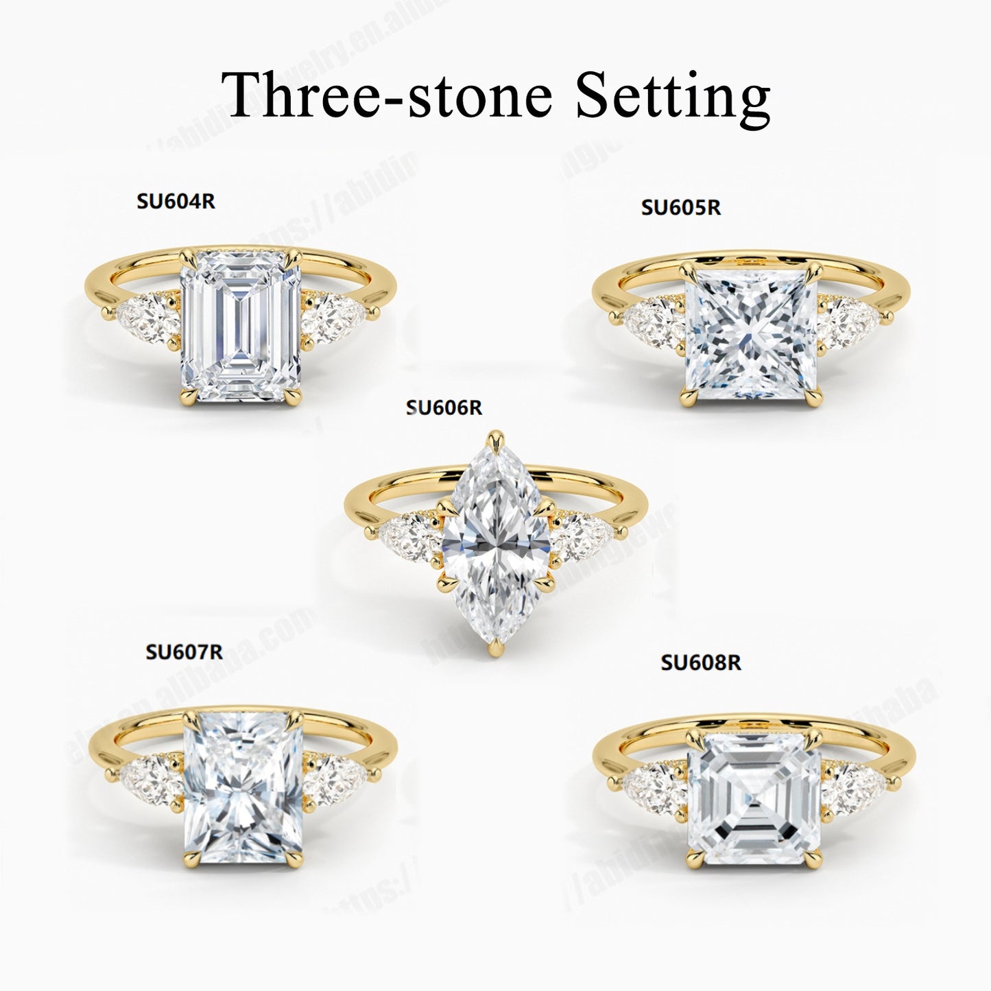 Light Luxury and High-end S925 Pure Silver Inlaid with Moissanite Ring, 1 Carat Pillow Shaped Olive Shaped Gold Ring with GRA Certificate