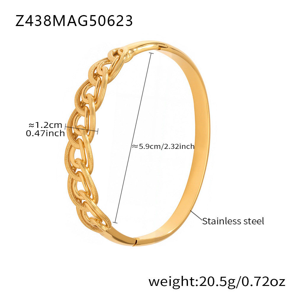 Stainless Steel Zircon Bracelet Titanium Steel Bracelet