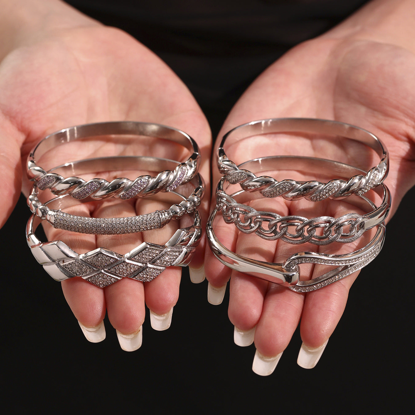 Stainless Steel Zircon Bracelet Titanium Steel Bracelet