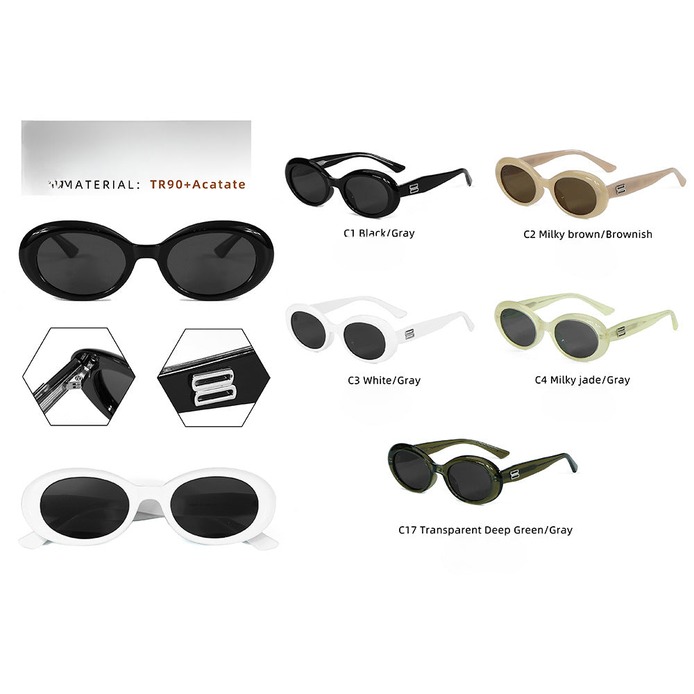 Gafas de sol polarizadas para hombres y mujeres, modernas gafas de sol con montura pequeña y resistentes a los rayos UV