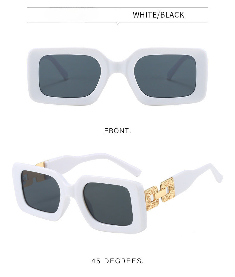 Gafas de sol con montura rectangular para mujer