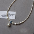Aquamarine Shi Jia Pearl S925 Sterling Silver Necklace for Women