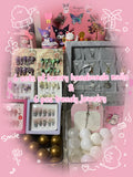 6 Sets Luxury Handmade Nails & 6 Pcs Carton or Trendy Jewelries Mystery Scoop
