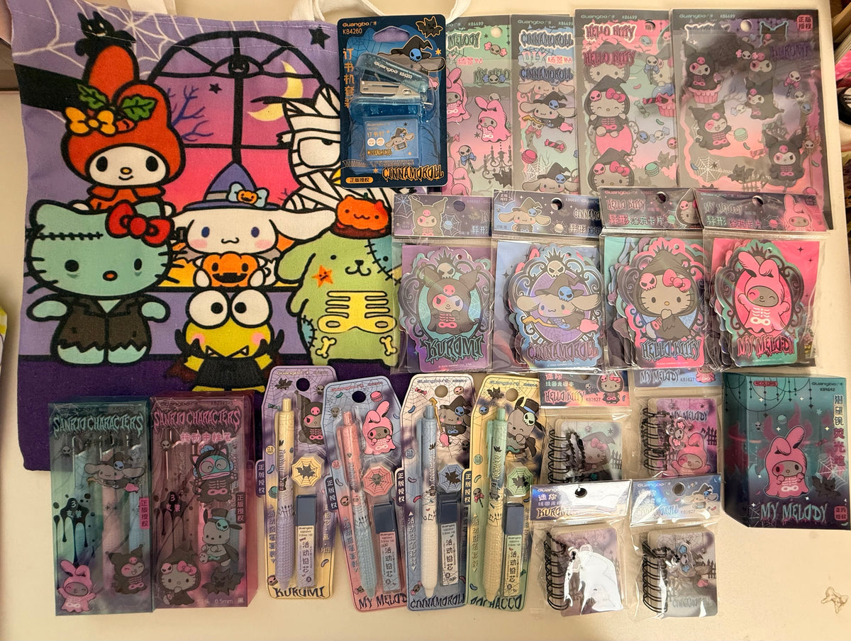 Cute Character Halloween-Themed Stationery – Limited Edition Set 🎃👻