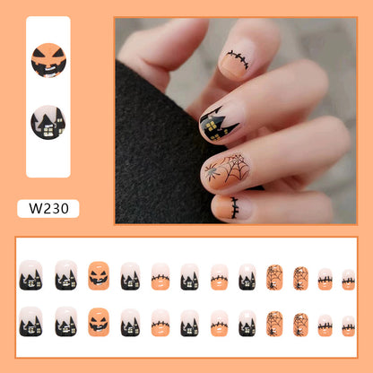 Wearing Nail Art Patches in A Set of 24 Pieces