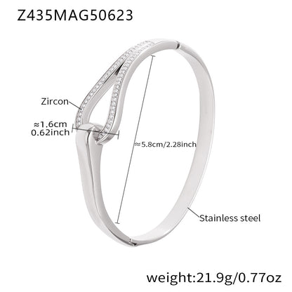 Stainless Steel Zircon Bracelet Titanium Steel Bracelet