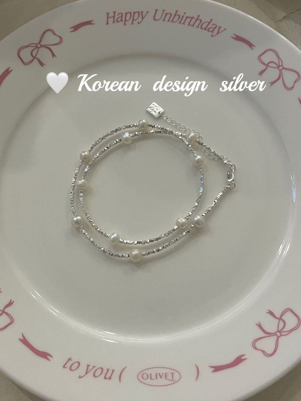 S925 Sterling Silver Pearl Shattered Silver Patchwork Necklace for Women To Wear in Layers