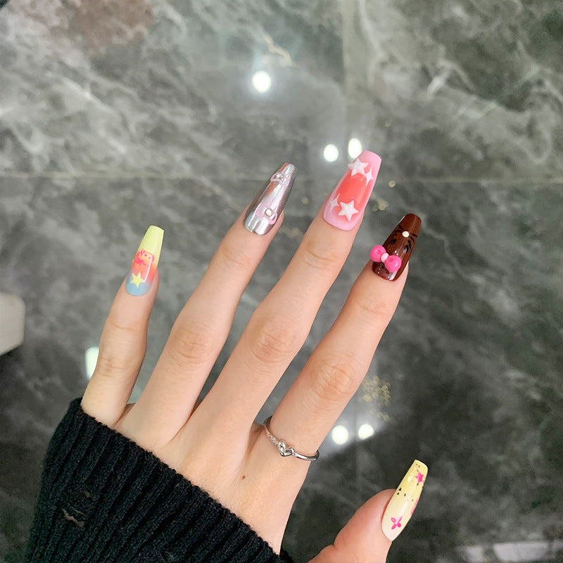Handmade Nails Wear Methyldopamine KT Cat Powder Blusher Halo Dye Gradual Daily Versatile Style