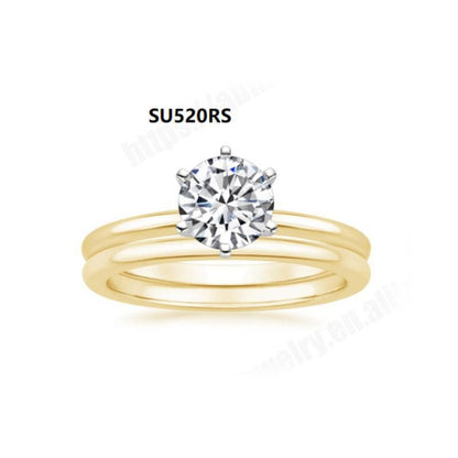 Light Luxury Layered Ring for Women, 925 Sterling Silver with Moissanite 1 Carat Wedding Ring with Certificate
