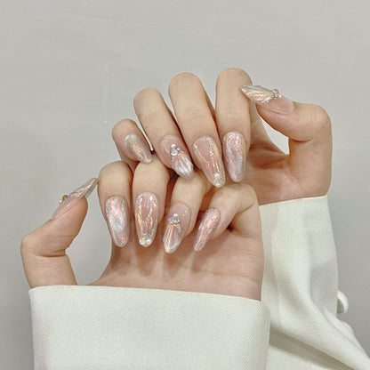100% Handmade Wearable Nail Art, High-end Phototherapy Nail Art, Detachable Fake Nail Stickers