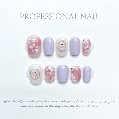 Handmade High-end Nail Art and Wearing Armor Press on Nails