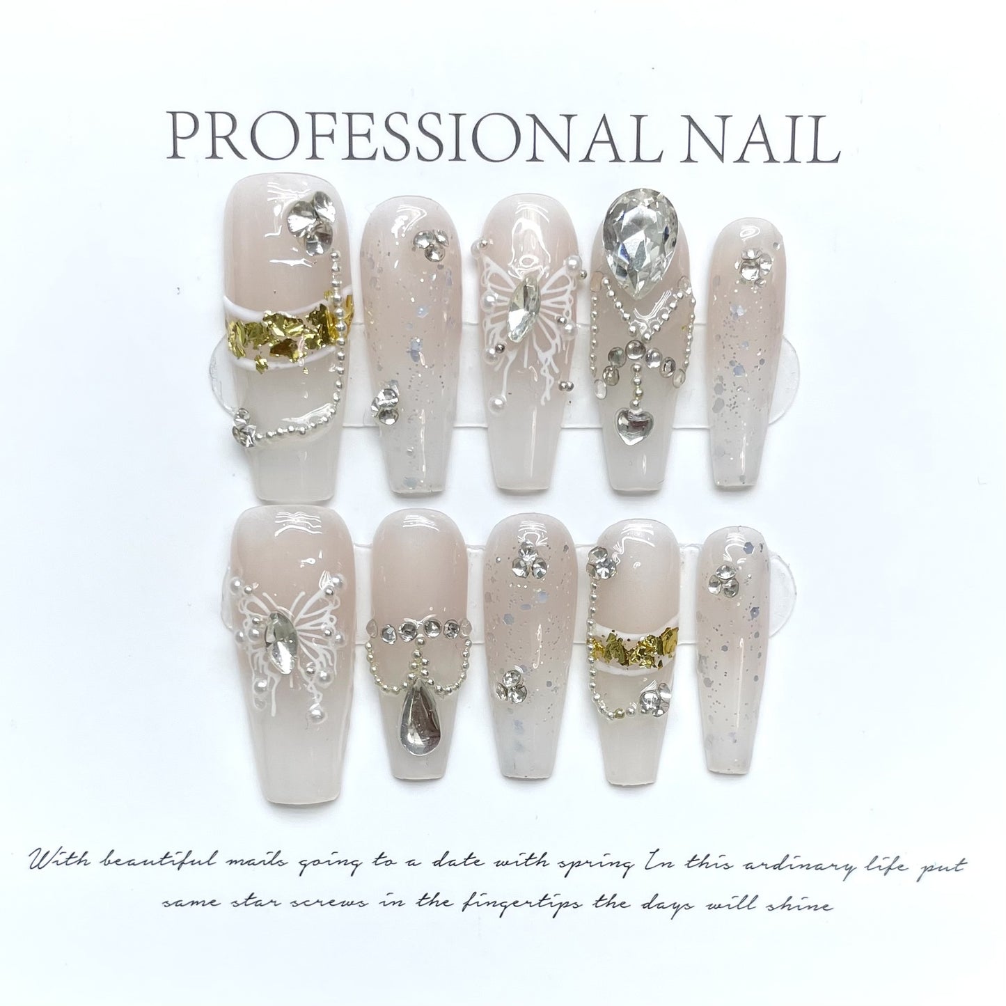 Handmade High-end Nail Art and Wearing Armor Press on Nails