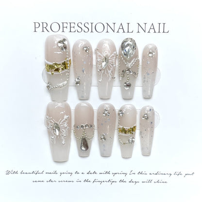 Handmade High-end Nail Art and Wearing Armor Press on Nails