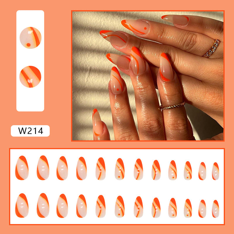 Wearing Nail Art Patches in A Set of 24 Pieces