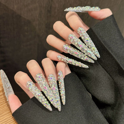 High Quality Handmade Nail Art Patches with Full Drilling and Nail Penetration