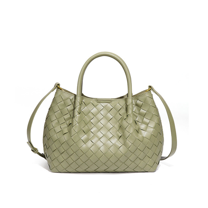 Hand Woven Women's Bag Commuting Bucket Bag