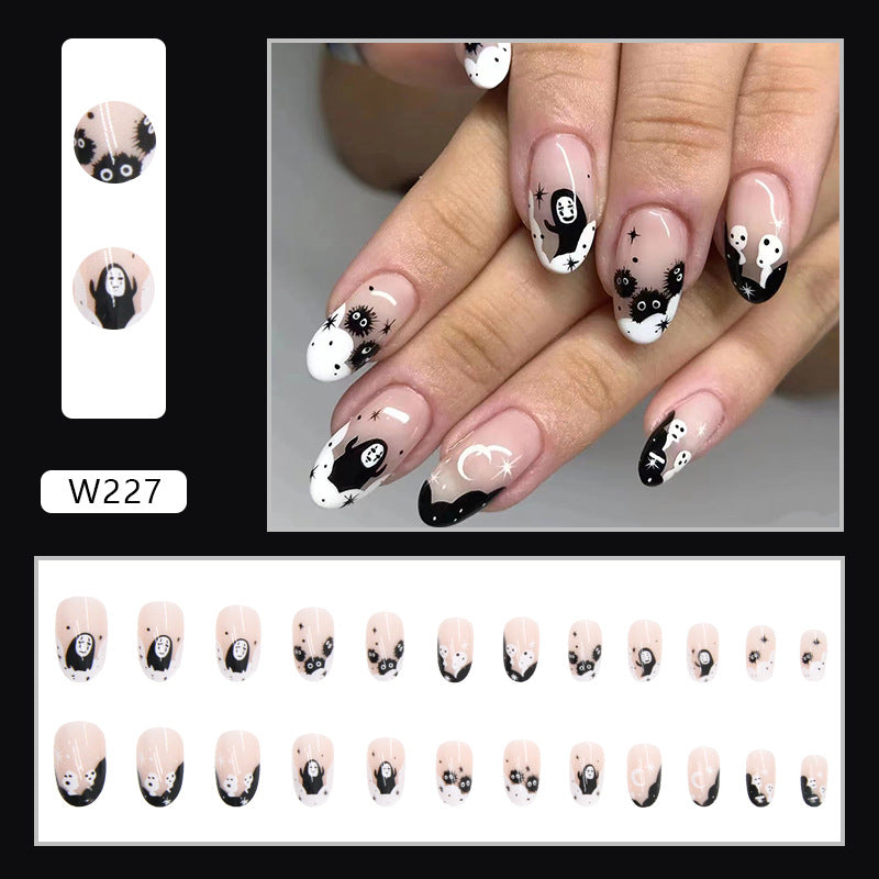 Wearing Nail Art Patches in A Set of 24 Pieces