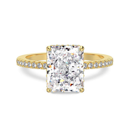 S925 Sterling Silver Ring with Female Design Sense, Super Sparkling Geometric Ice Flower Cut Zircon Ring