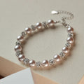 925 Silver Bracelet, Artificial Pearl Bracelet for Women