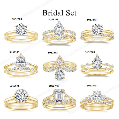 Light Luxury Layered Ring for Women, 925 Sterling Silver with Moissanite 1 Carat Wedding Ring with Certificate