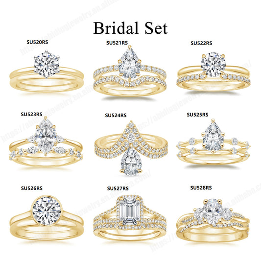 Light Luxury Layered Ring for Women, 925 Sterling Silver with Moissanite 1 Carat Wedding Ring with Certificate