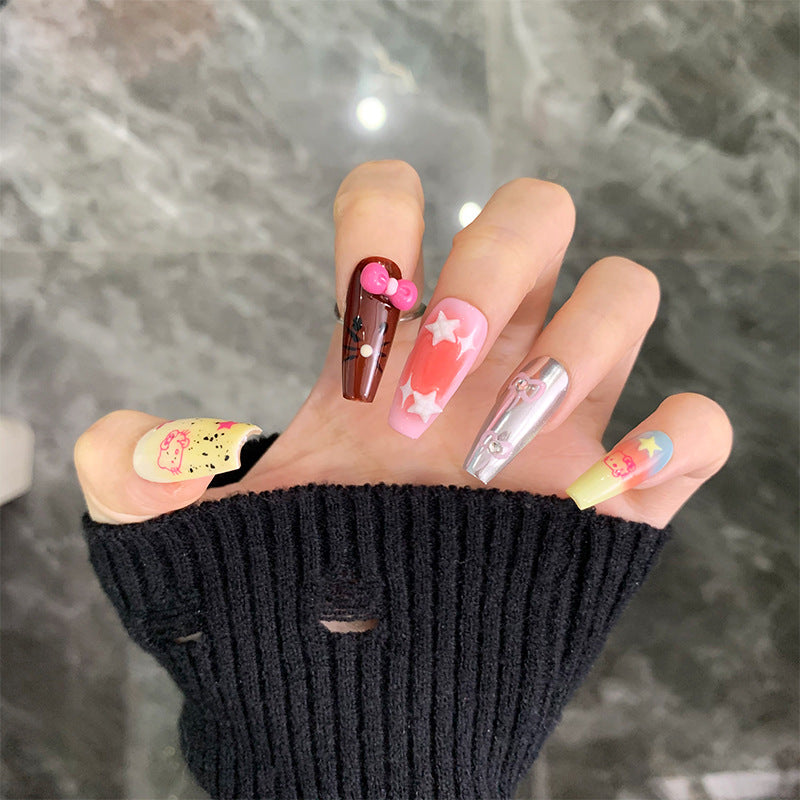 Handmade Nails Wear Methyldopamine KT Cat Powder Blusher Halo Dye Gradual Daily Versatile Style