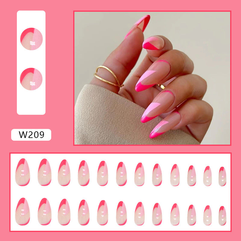 Wearing Nail Art Patches in A Set of 24 Pieces