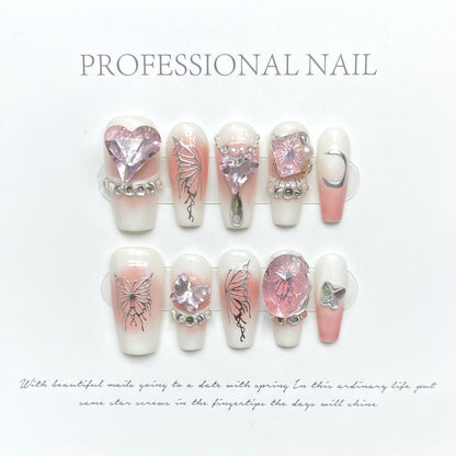 Handmade High-end Nail Art and Wearing Armor Press on Nails