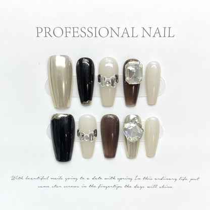 Handmade High-end Nail Art and Wearing Armor Press on Nails