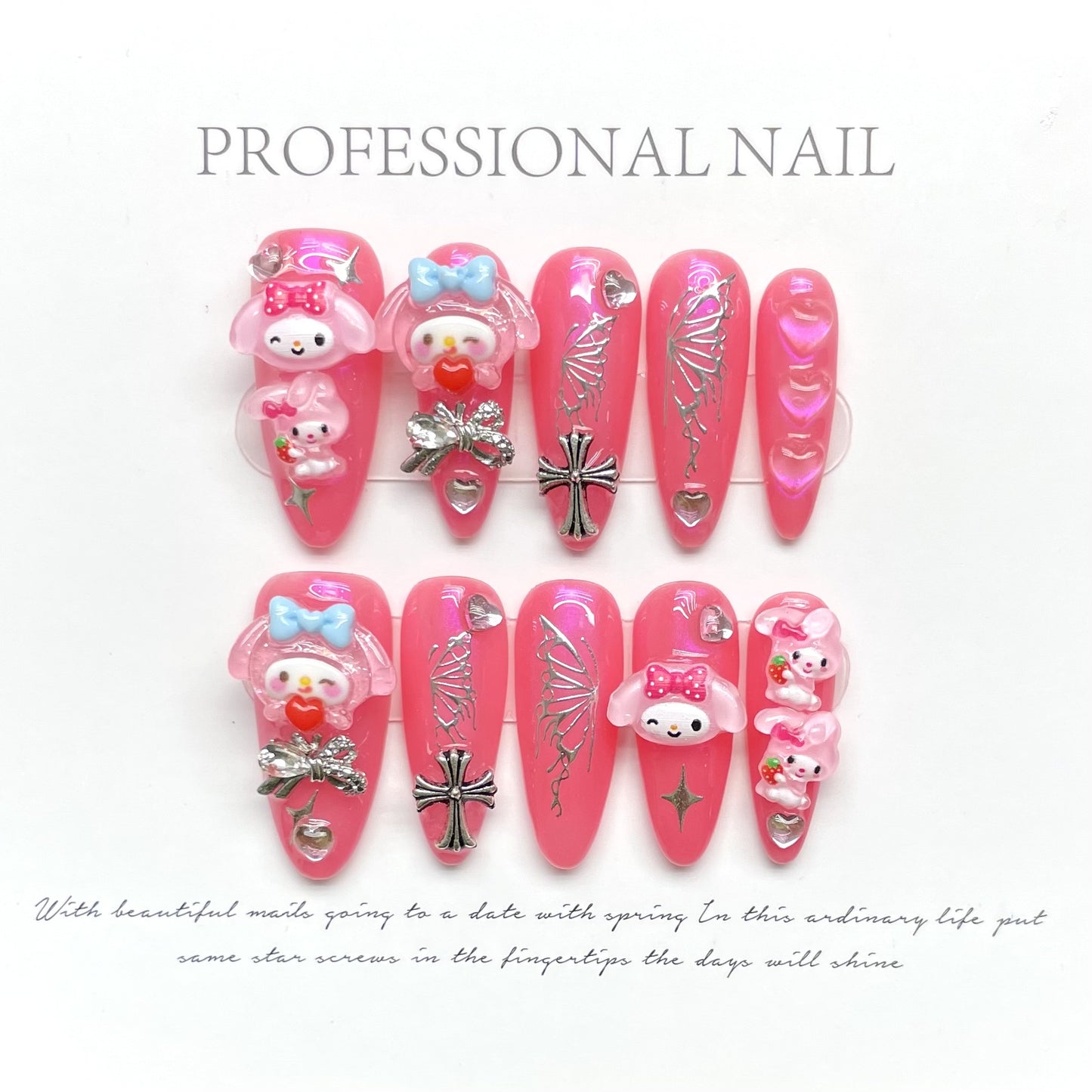 Handmade High-end Nail Art and Wearing Armor Press on Nails