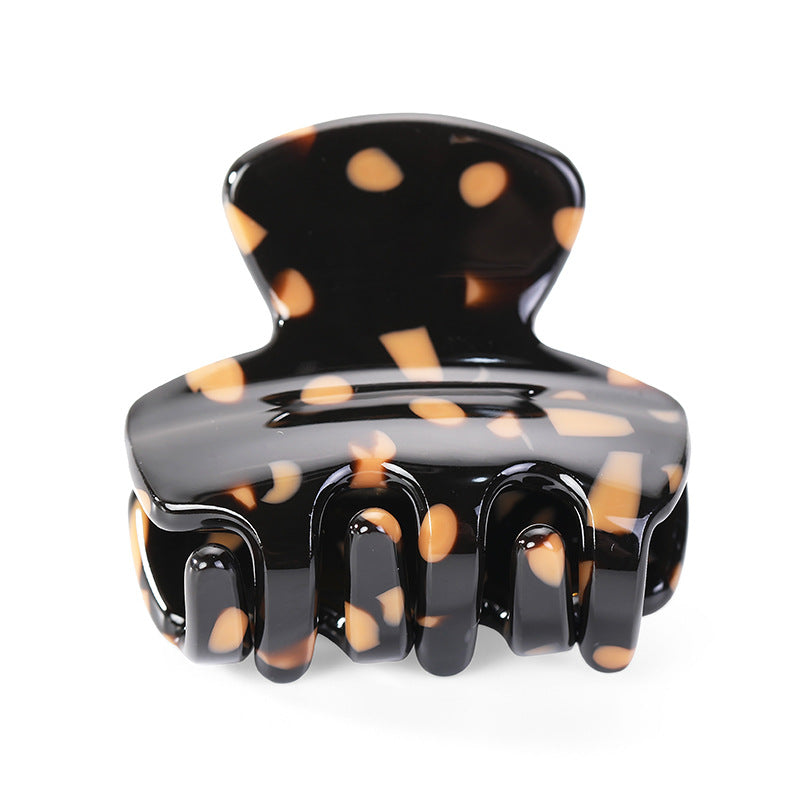 Acetic Acid Material Leopard Print Hair Clip for Women's Small Size, Vintage Hair Clip, Shark Clip