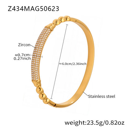 Stainless Steel Zircon Bracelet Titanium Steel Bracelet