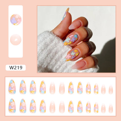 Wearing Nail Art Patches in A Set of 24 Pieces